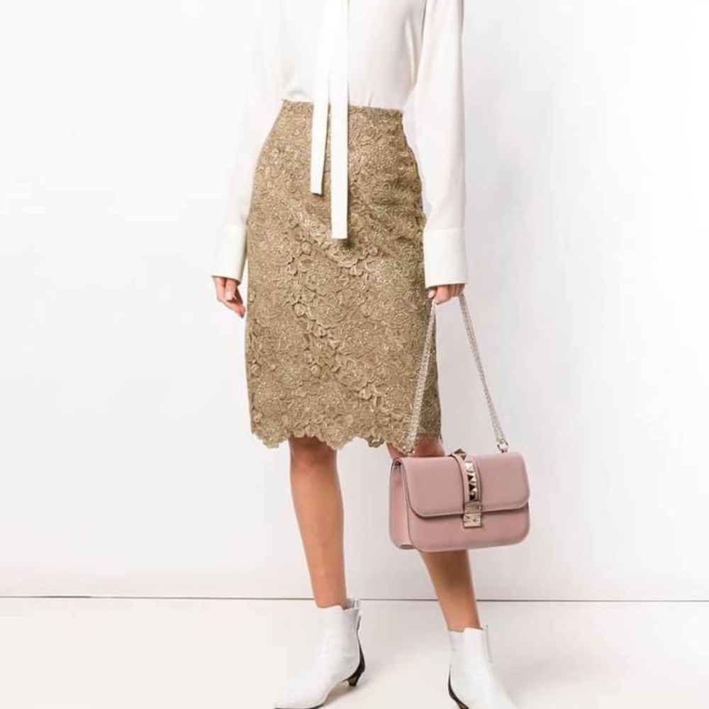 Valentino Garavani Glam nude poudrè shoulder bag - Picture 2 of 13